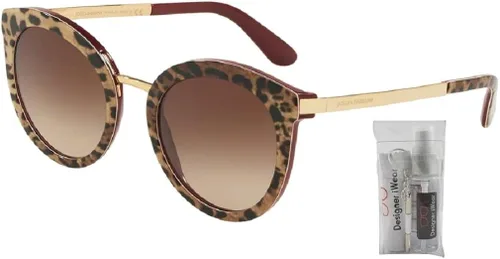 Vista 2 de Dolce Gabbana DG4268 Gafas de sol redondas para mujerkit de cuidado de gafas gratuito