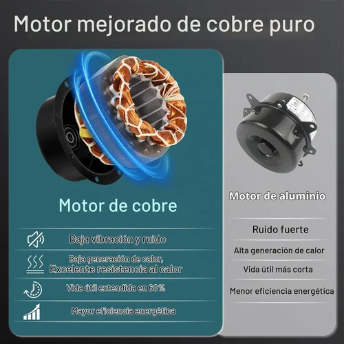 Vista 3 de Ventilador de escape de obturador de 10" 820 CFM, ventilador montado