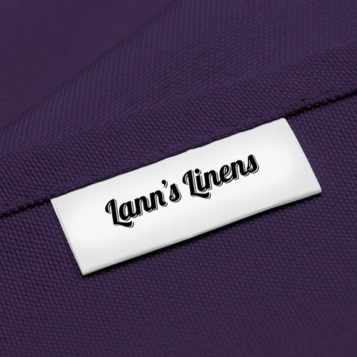 Vista 5 de Lann's Linens - Mantel rectangular de tela de poliéster de primera calidad para bodas, banquetes y restaurantes Morado