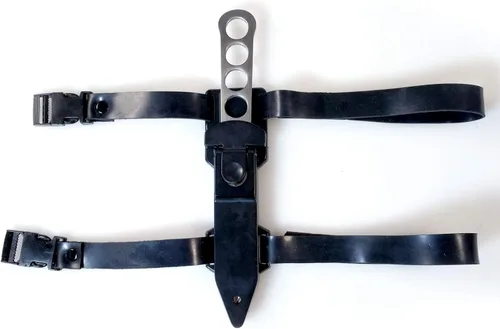 Vista 5 de WarTech Cuchillo de supervivencia de buceo de 8.75 pulgadas con funda para correa de pierna