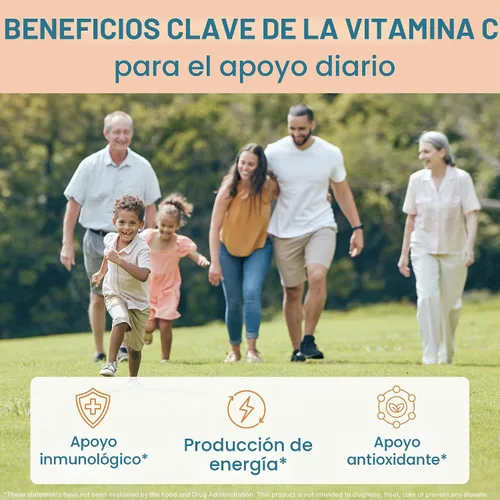 Vista 7 de Igennus Vitamina C masticable 250-500mg suave y tamponada para niños y adultos