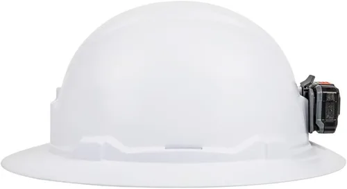 Vista 13 de Klein Tools 60406RL - Casco duro, linterna frontal recargable, sin ventilación, estilo de ala completa, acolchada, auto-absorbente, resistente al