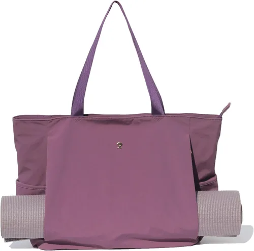 Vista 27 de Bolsa para esterilla de yoga ESVAN, bolsa de mano para yoga, bandolera para esterilla de yoga, bolsa de transporte para oficina, yoga, pilates