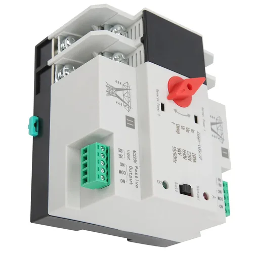 Vista 9 de Interruptor de transferencia automática de energía Interruptor de cambio de generador de energía ZGQ5-100/2P 220V Auto conversión de molde