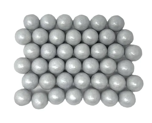 Vista 3 de YANKEETRADERS Gumballs con sabor a fruta plateada de 1 pulgada, 2 libras a granel