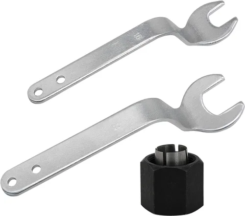 Vista 6 de Thaekuns RA1152 Llaves de desplazamiento para router BOSCHI 2610906283 Portabrocas de 1/4 pulgadas para enrutadores de la serie 1613, 1617, 1618