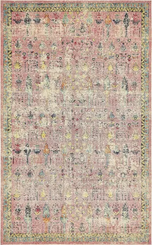 Vista 17 de Unique Loom Colección Monterey - Alfombra de área Adobe (2' x 3' 1" Rectángulo Azul/Beige)