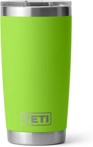 Vista 13 de YETI Rambler - Vaso de acero inoxidable con aislamiento al vacío de 20 onzas con tapa MagSlider Todo acero inoxidable