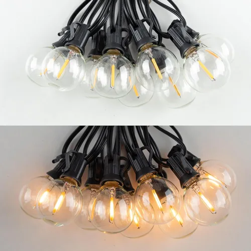 Vista 7 de Bombillas LED G40 de repuesto, bombilla LED de plástico transparente de 1 W, se adapta a enchufes de base de tornillo de candelabro E12 C7