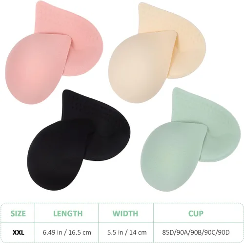 Vista 2 de Abaodam 12 pares de almohadillas de brasier deportivo para mujer, accesorios de ropa, Como se muestra