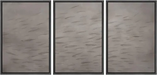 Vista 79 de SIGNWIN Lienzo enmarcado para pared, juego de arte dramático de cielo tormentoso, ilustraciones de paisaje nuboso Moody, arte moderno decorativo