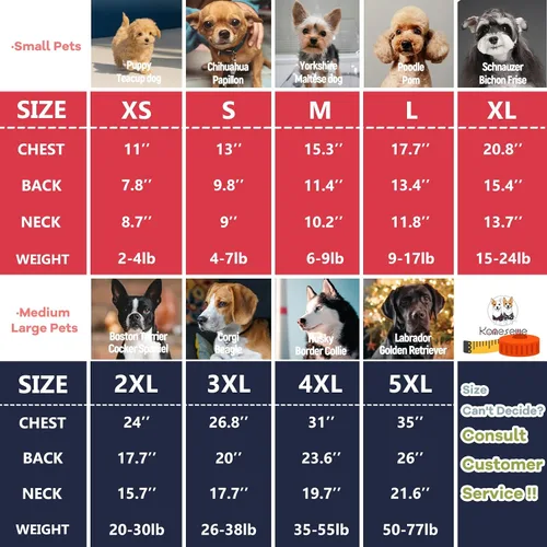 Vista 3 de Koneseve Camisas para perros, ropa de algodón suave para perros, camiseta elástica para perros pequeños, medianos y grandes, camisa de gato azul