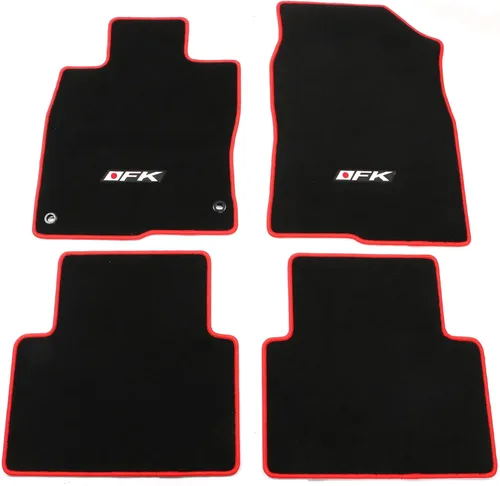 Vista 12 de IKON MOTORSPORTS Tapete de suelo compatible con Honda Civic 2016-2021, tapetes de piso de ajuste de fábrica, alfombra delantera y trasera