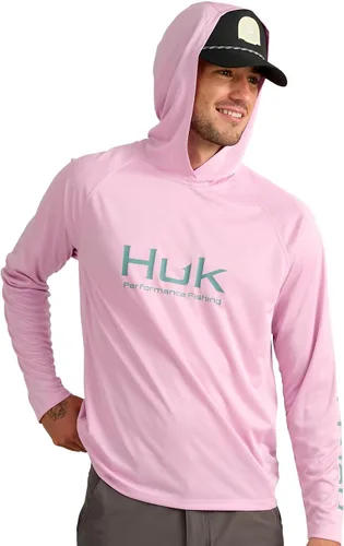 Vista 25 de HUK - Sudadera con capucha de manga larga ventilada para hombre, camiseta de pesca con capucha Academia Naval