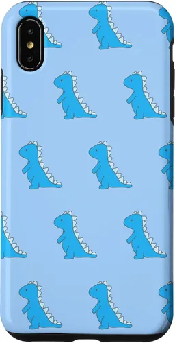 Vista 11 de Dinosaur T Rex Phone Case Cute Blue Cartoon Pattern Case for iPhone 17
