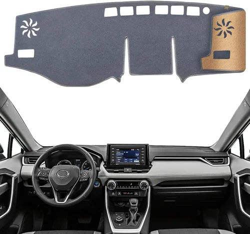 Vista 20 de Cubierta de Tablero Alfombrilla de Salpicadero Compatible con to-yota 4Runner 2009-2003 (para Conducción a la Izquierda), Alfombrilla de Tablero