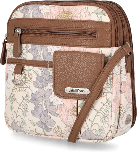 Vista 14 de Multisac Mini bandolera MultiSac North South con cremallera alrededor para mujer Negro