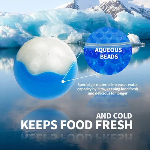 Vista 4 de ALL FOR PAWS Chill Out - Bola de hielo refrigerante para perros, juguetes refrigerantes para masticar, juguete de dentición congelable