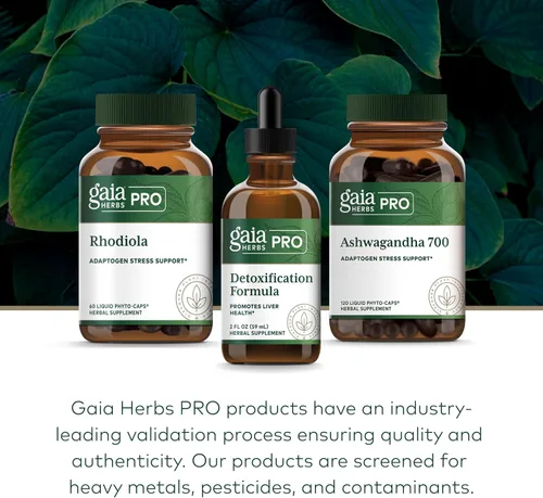Vista 6 de GAIA HERBS PRO Fórmula de desintoxicación - Apoya la salud del hígado y la desintoxicación* - Cardo mariano, muelle amarillo y más - 2 onzas