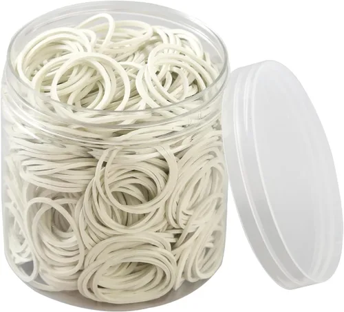Vista 7 de 600 bandas de goma pequeñas de 1 pulgada, bandas elásticas de goma de uso general, bandas elásticas resistentes para el hogar, oficina, escuela