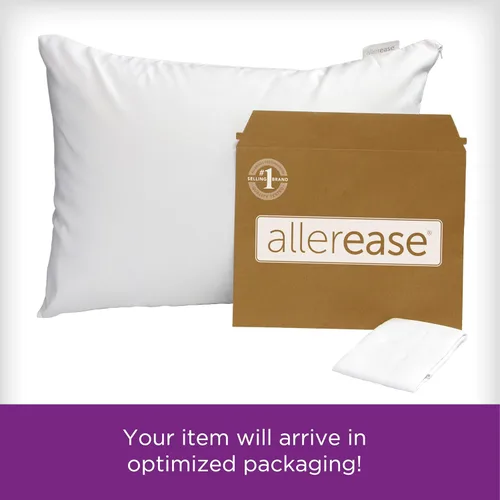 Vista 7 de AllerEase Ultimate - Protectores de almohada de algodón estándar/Queen