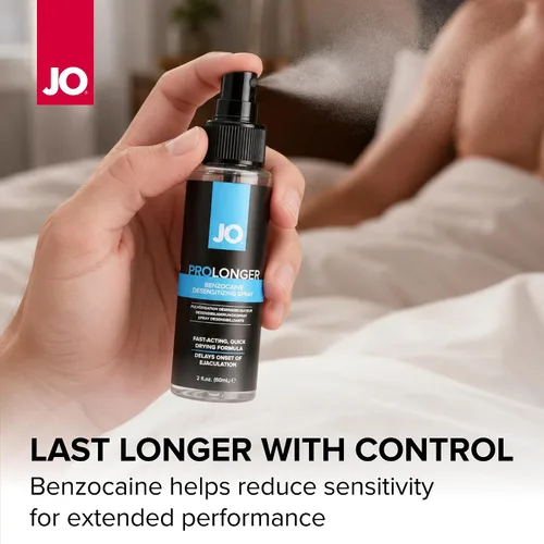 Vista 3 de JO Prolonger Delay Spray - Spray de benzocaína al 7.5% para hombres, control de clímax de acción rápida y resistencia, 2 onzas líquidas
