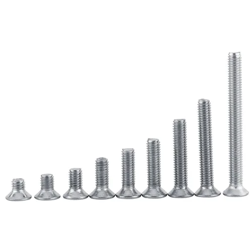 Vista 2 de Tornillos de máquina M3, 9 tipos M3 de cabeza plana, acero inoxidable SS304 de cabeza plana de acero inoxidable SS304 (M3x8)