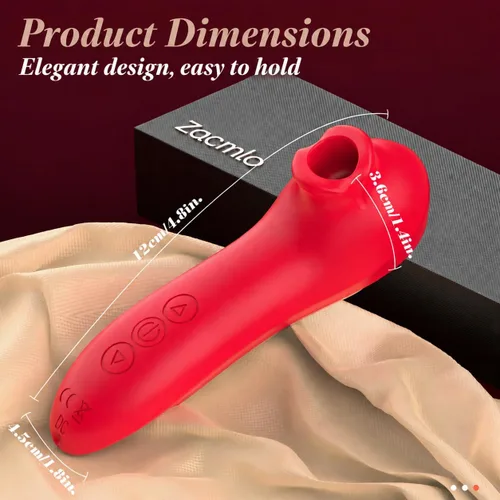 Vista 13 de Sucking Vibrator Rose Toy - Sex Toys for Women Clitoral Sucker Vibrators Adult Toys with 10 Sucking & Vibrating Modes, Womens Rose Sex Toy Suction