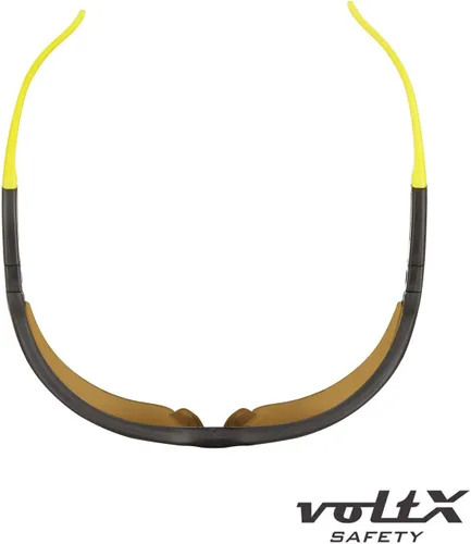 Vista 7 de voltX GT - Lentes de seguridad bifocales ajustables para lectura (lente marrón +1.0), ANSI Z87.1+ y CE EN166FT, revestimiento antiniebla, lente