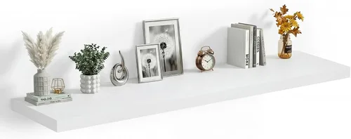 Vista 35 de Heimlove Estantes Flotantes de 12 Pulgadas de Profundidad, Estante de Pared de 12 x 12 Pulgadas de Largo, Estante de Exhibición y Almacenamiento