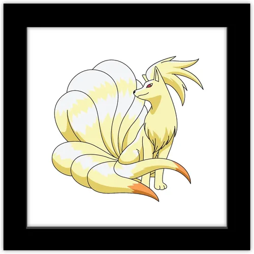 Vista 11 de Trends International Gallery Pops Pokemon - Póster de pared de Ninetales, 12 x 12 pulgadas, versión enmarcada en blanco
