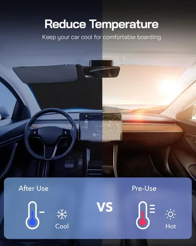 Vista 4 de Pigenius Parasol de parabrisas para Mazda 3 2019-2025 (Sedan/Hatchback), acabado plateado metálico