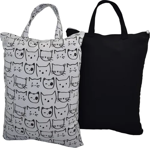 Vista 10 de MOM & BAB Bolsas húmedas para pañales de tela para bebé, trajes de baño y toallas, viajes, bolsa húmeda y seca para bolsa de pañales, piezas
