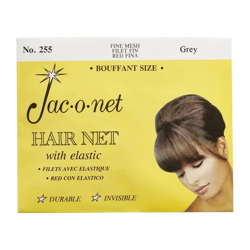 Vista 6 de Red para el cabello Jac-O-Net Tiny Mesh Bouffant/Tamaño Grande, Blanco, 1 red por paquete [1 paquete]