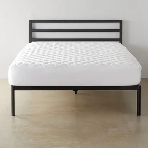 Vista 6 de Amazon Basics Protector de Colchón Acolchado Hipoalergénico, 18 Pulgadas de Profundidad, Individual, Blanco