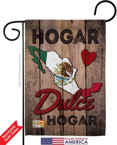 Vista 4 de Country Mexico Hogar Dulce Garden House - Juego de banderas de nacionalidad regional, nacionalidad internacional, mundo particular, área pequeña
