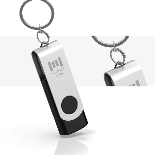 Vista 5 de mosDART - memoria externa USB 2.0 - 10 unidades - 16GB indicador led, negro
