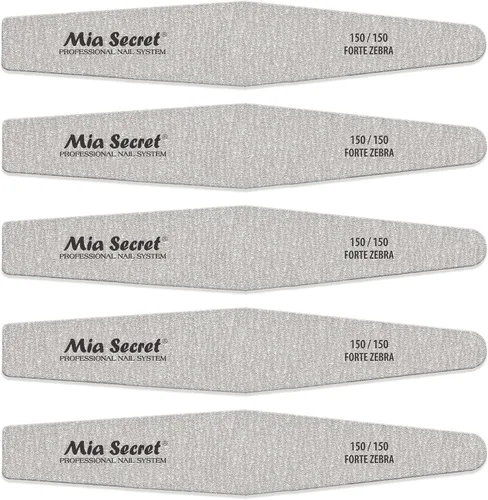 Vista 4 de Mia Secret Forte Zebra Diamond Lima de uñas (centro rosa, 5)