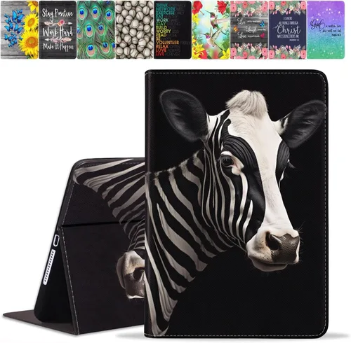 Vista 22 de Funda para Samsung Galaxy Tab A8 de 10.5 pulgadas (SM-X200/X205/X207), funda de piel sintética premium con función de encendido automático