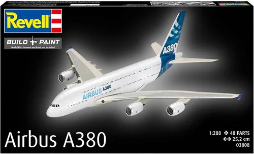 Vista 2 de Revell Alemán Nivel 1/288 Airbus A380 Modelo de Plástico 03808