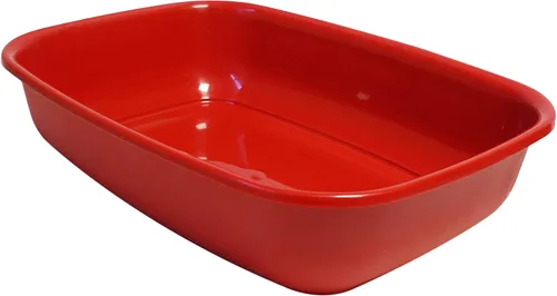 Vista 3 de Aimé Caja de arena sin llanta/borde redondeado para gato, 16.9 x 12.2 x 3.9 in, 0.7 lbs - Surtido