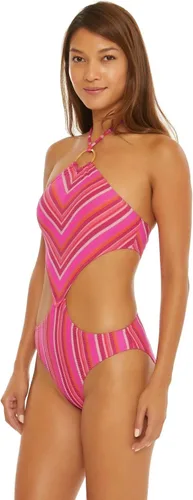 Vista 3 de Trina Turk Women's Standard Marai High Neck One Piece Swimsuit-Cut Out, Bathing Suits