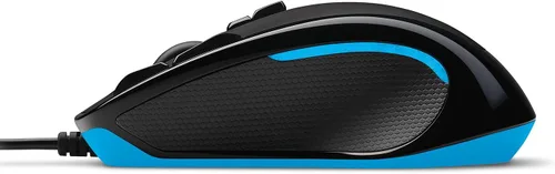 Vista 3 de Logitech G Mouse para juegos con cable 300s, sensor 2,5K, 2,500 DPI, RGB, ligero, 9 controles programables, memoria a bordo, compatible con PCMac