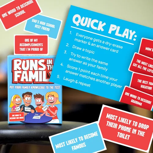 Vista 7 de Runs in the Family: divertidos juegos de mesa para la noche familiar - Piensa como lo haría tu familia - Juegos para niños y adultos