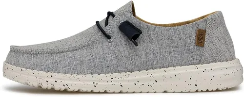 Vista 2 de Hey Dude Wendy Chambray - Mocasines con cordones para mujer, cómodos y ligeros
