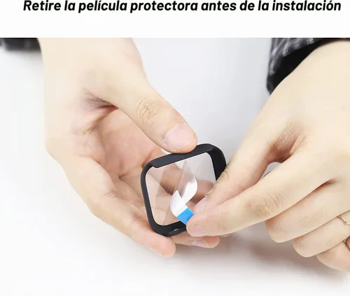 Vista 6 de Ailun Funda protectora de pantalla para Apple Watch Series 9, 8 y 7 [1.61 pulgadas], carcasa rígida ultrafina de policarbonato integrado con vidrio
