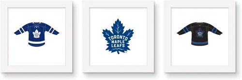 Vista 7 de Trends International Gallery Pops NHL Toronto Maple Leafs - Paquete de arte de pared de Jersey (paquete de 3) arte de pared Gallery Pops, versión