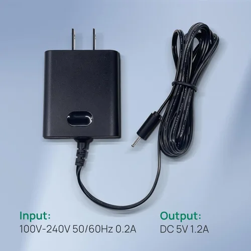 Vista 3 de Yealink Fuente de alimentación 5V 1.2A para auriculares DECT inalámbricos WH62 WH63, enchufe de EE. UU