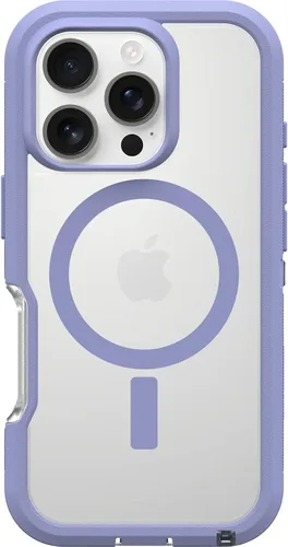 Vista 15 de OtterBox Funda transparente para iPhone 16 Defender Series XT - Azul claro