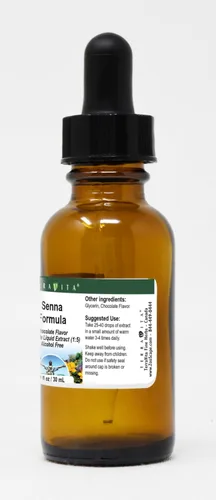 Vista 2 de Senna Formula - Extracto líquido de glicerita (1:5), sabor a chocolate (1 oz, ZIN: 522990)